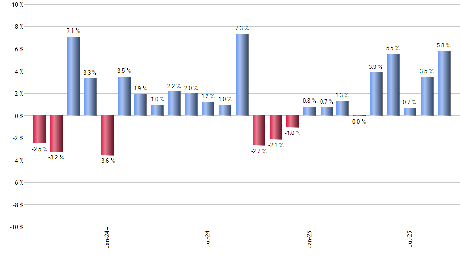 CSM monthly returns chart