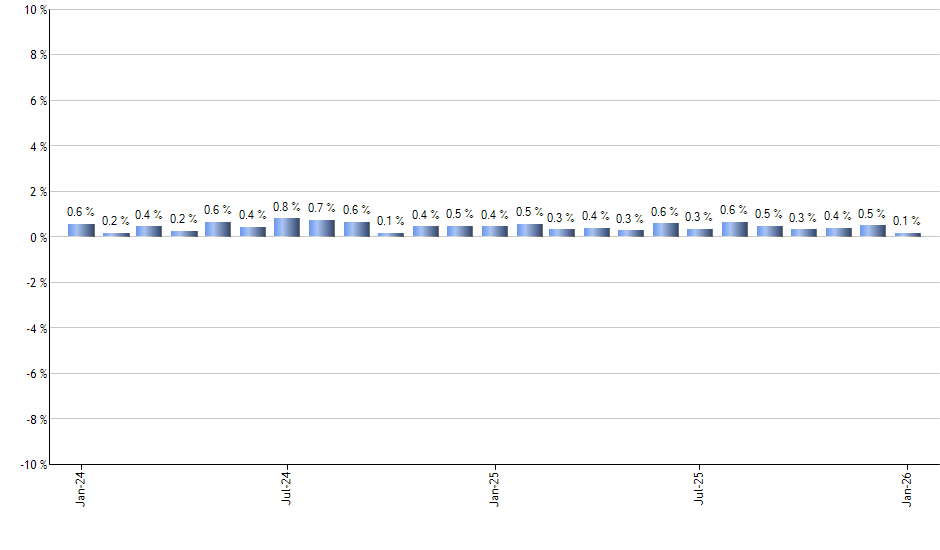 DSI monthly returns chart
