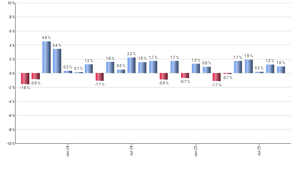 BSV monthly returns chart